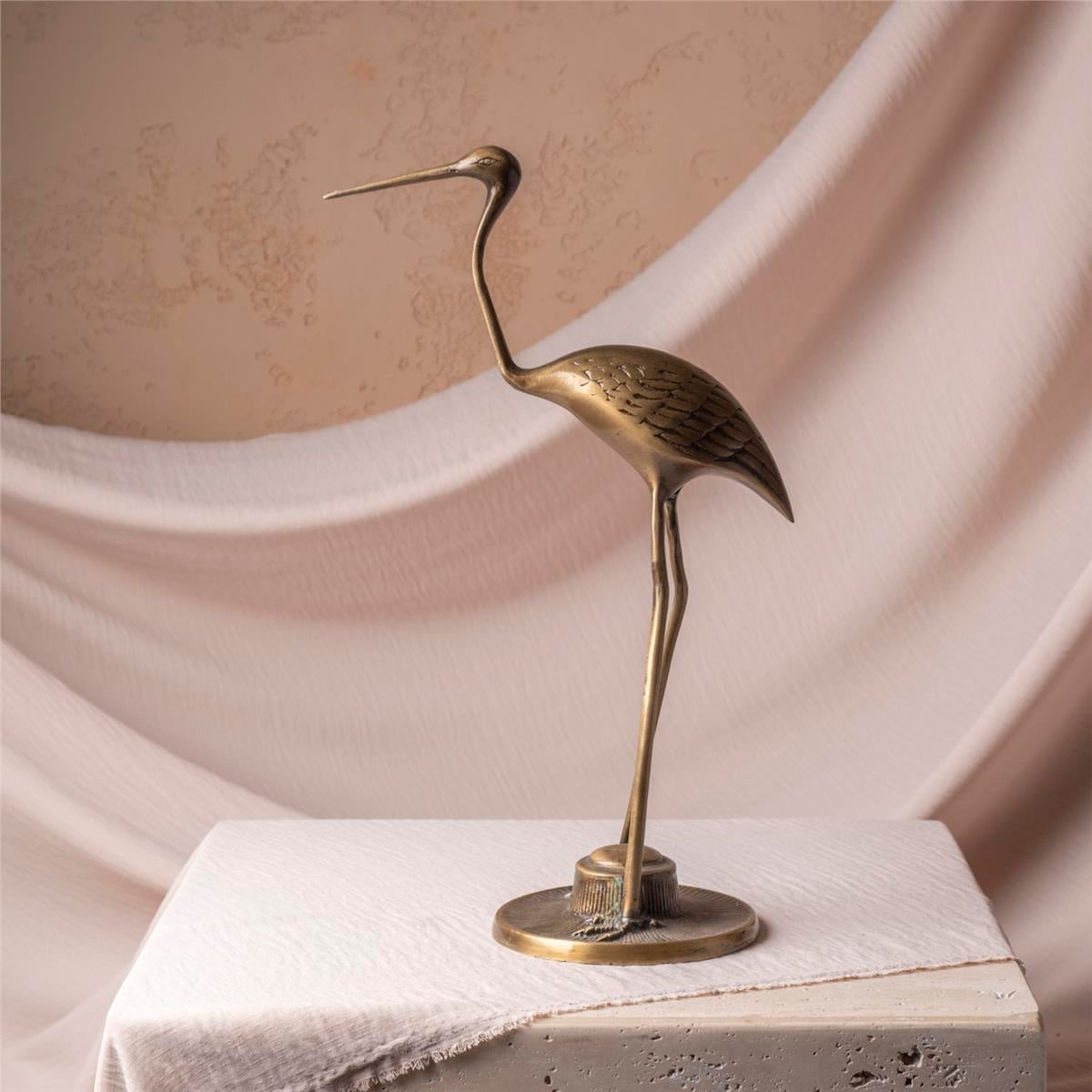 Eskitme Pirinç Leylek Obje