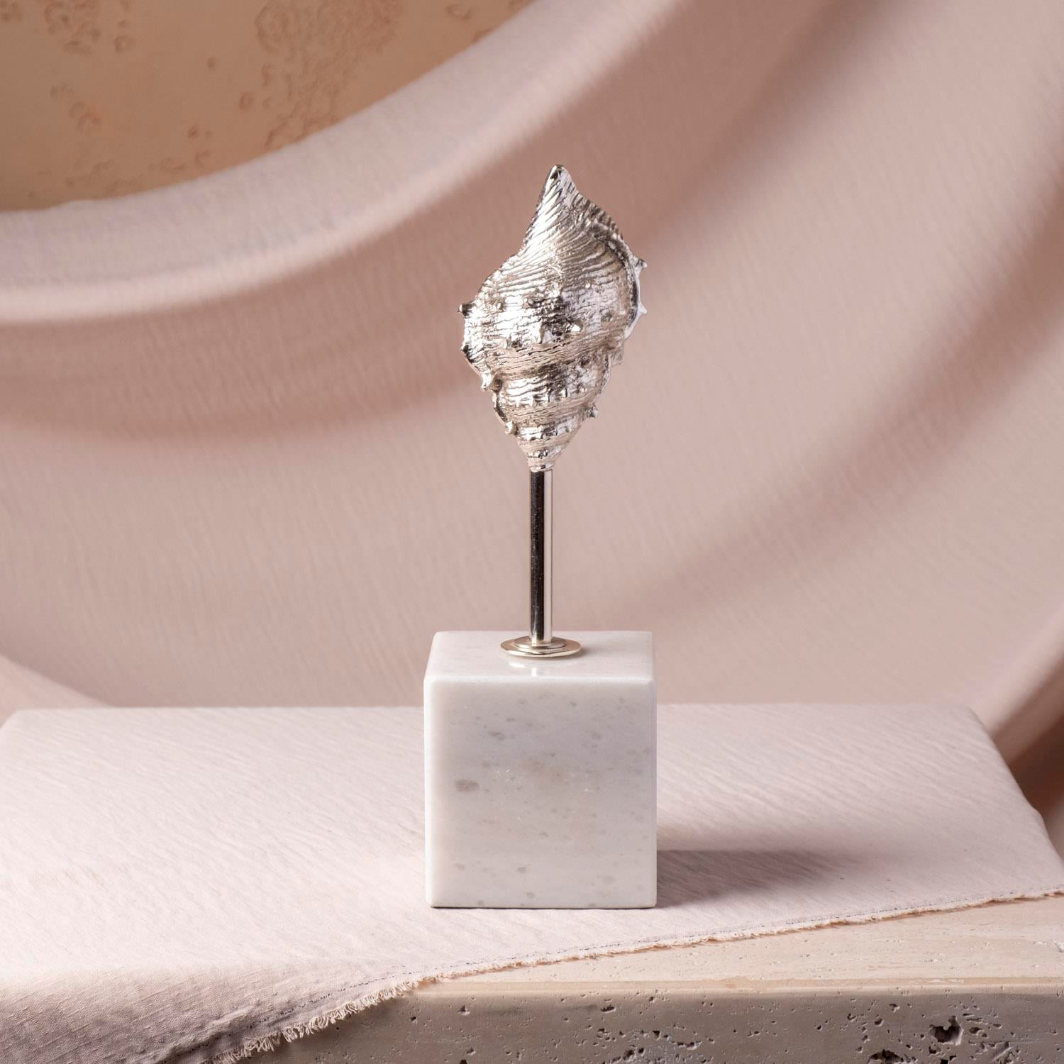 Mermer Kaideli Krom Kabuğu Kısa Obje 