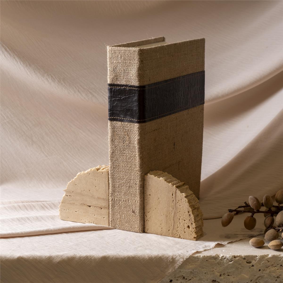 Traverten Hoolup Kitap Tutucu