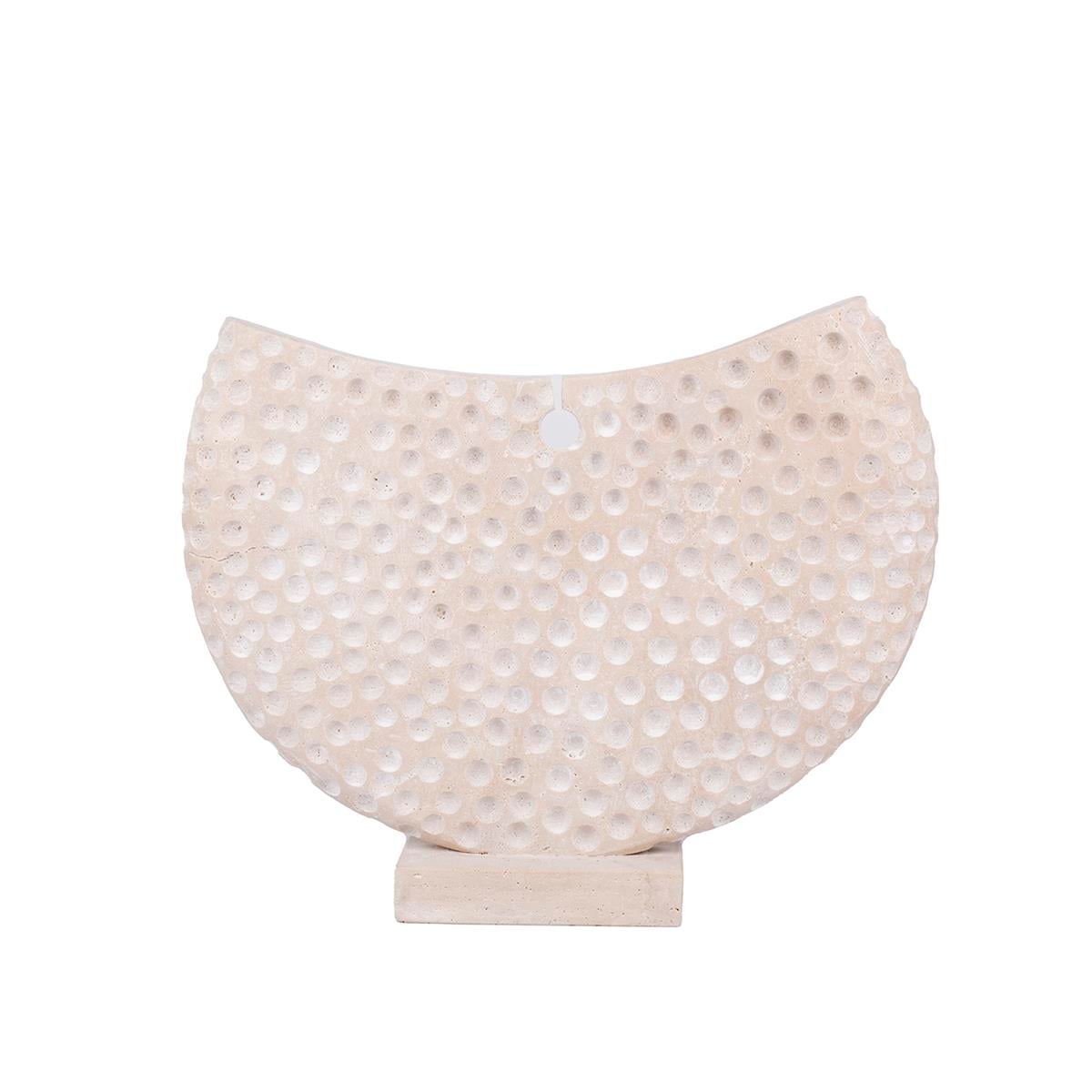 Yarım Ay Delikli Obje Traverten