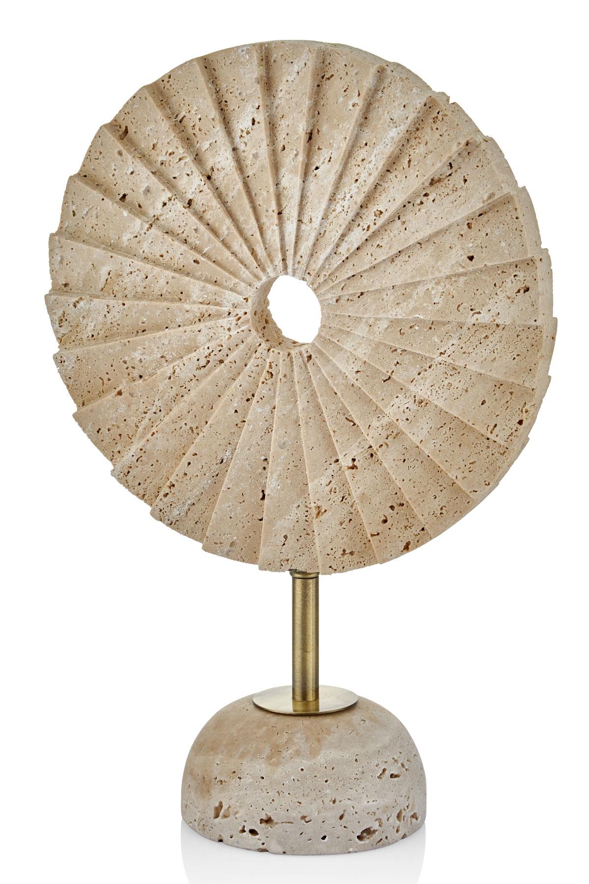 Mermer Traverten Pervane Kaideli Dekor 38Cm