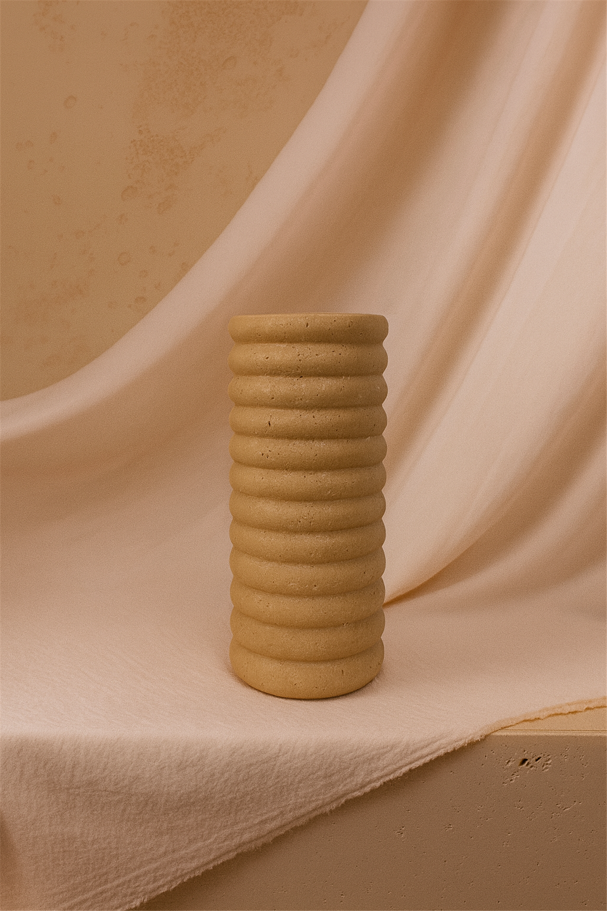 Traverten Dekoratif Vazo L