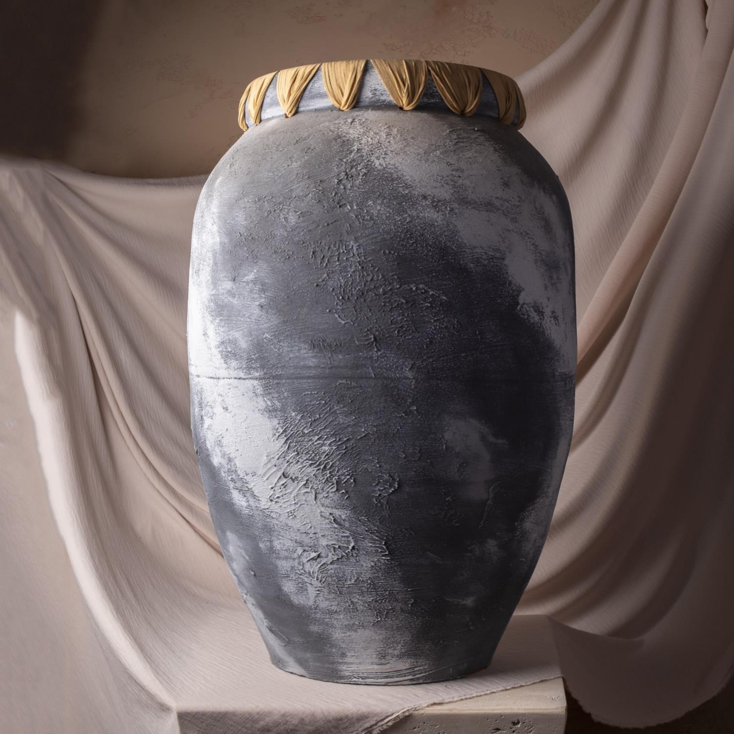 Rustik Seramik Büyük Boy Küp