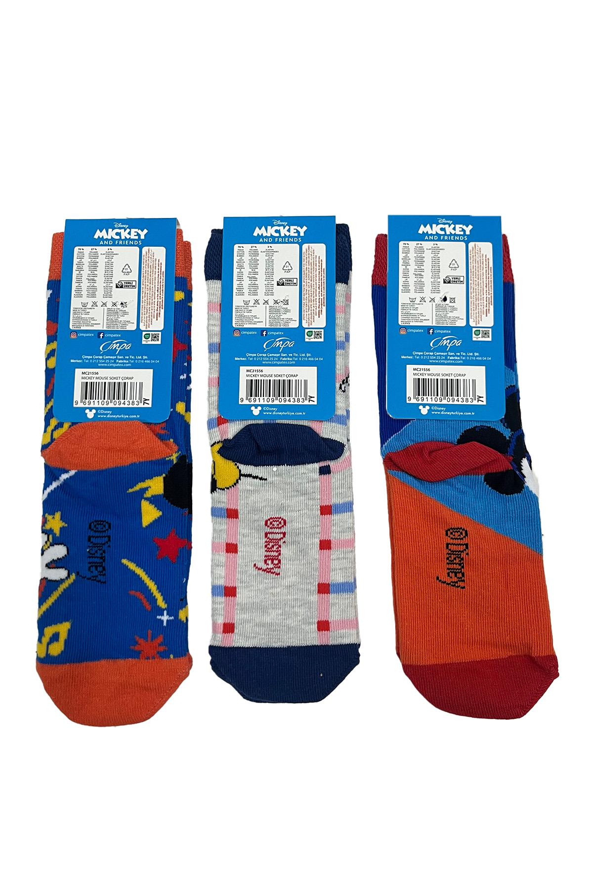 مجموعة جوارب ميكي ماوس مكونة من 3 قطع