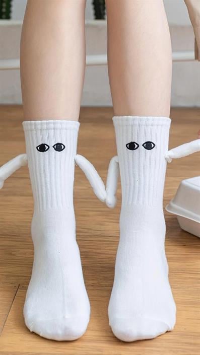 2li Mıknatıslı Kolej Çorap Set BEYAZ