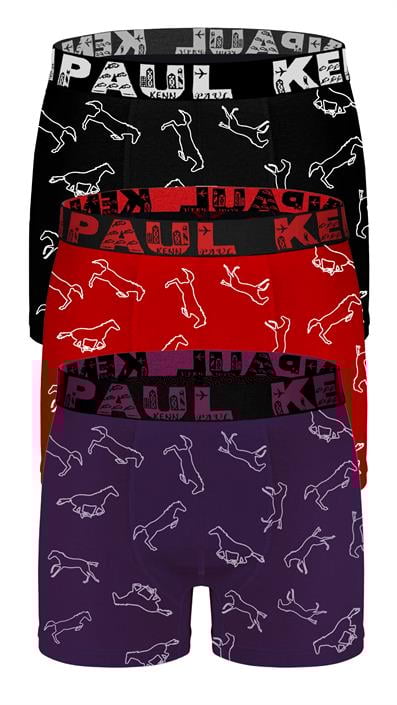 تشكيلة بوكسر ليكرا منقوشة مكونة من 3 قطع