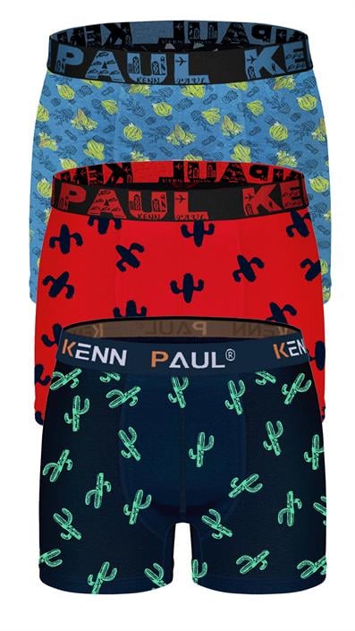 تشكيلة بوكسر ليكرا منقوشة مكونة من 3 قطع