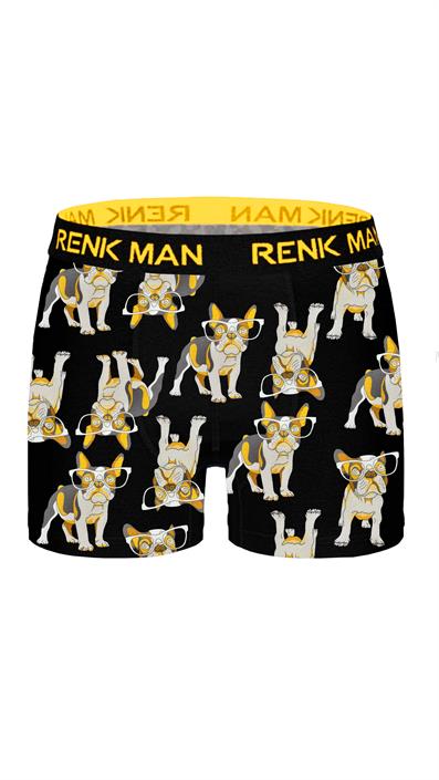 طقم بوكسر ليكرا منقوش مكون من 3 قطع ASORTI