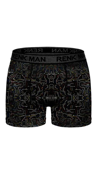 طقم بوكسر ليكرا منقوش مكون من 3 قطع ASORTI