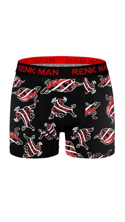 طقم بوكسر ليكرا منقوش مكون من 3 قطع ASORTI