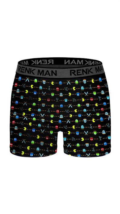 طقم بوكسر ليكرا منقوش مكون من 3 قطع ASORTI