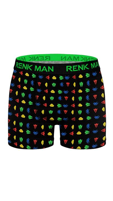 طقم بوكسر ليكرا منقوش مكون من 3 قطع ASORTI