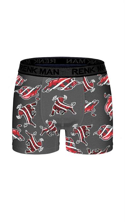 طقم بوكسر ليكرا منقوش مكون من 3 قطع ASORTI