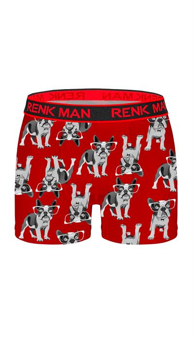 طقم بوكسر ليكرا منقوش مكون من 3 قطع ASORTI