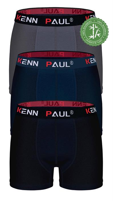 3 قطع من رابطة الملاكمين المصنوعة من الخيزران الليكرا بلون سادة