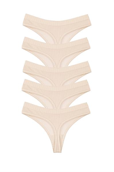 5'li Paket  Pamuk Tanga TAŞ