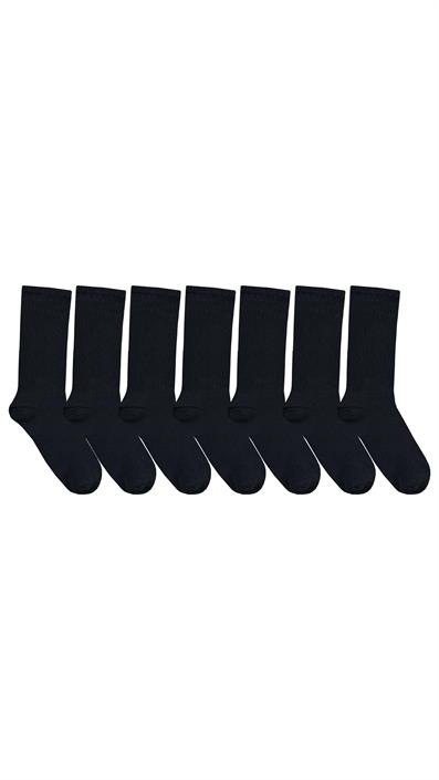 7 Piece Set Tennis Socks BLACK