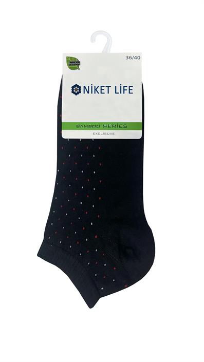 مجموعة من 8 جوارب بدون خياطة منقطّة من الخيزران ASORTI