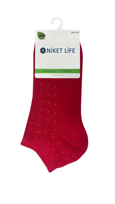 مجموعة من 8 جوارب بدون خياطة منقطّة من الخيزران ASORTI