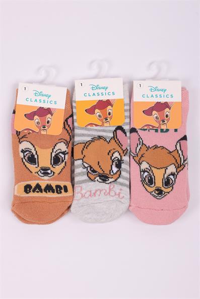 مجموعة جوارب بامبي منشفة مضادة للانزلاق للفتيات الصغيرات ASORTI