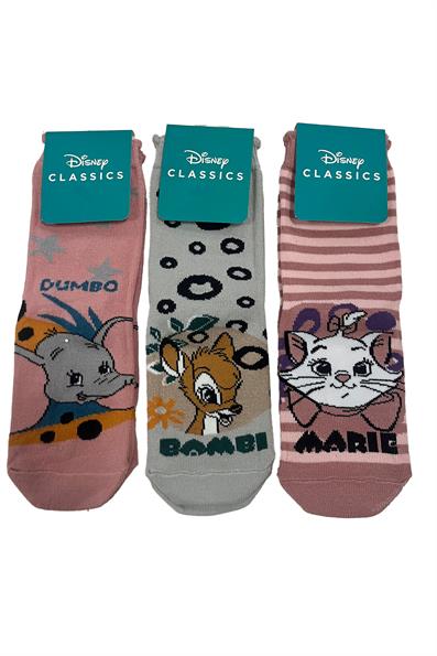 مجموعة جوارب من 3 قطع لشخصيات بامبي ASORTI