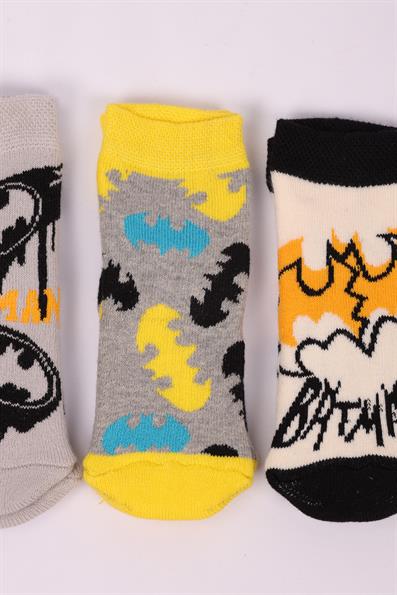 مجموعة مناشف باتمان وجوارب الأطفال المضادة للانزلاق ASORTI