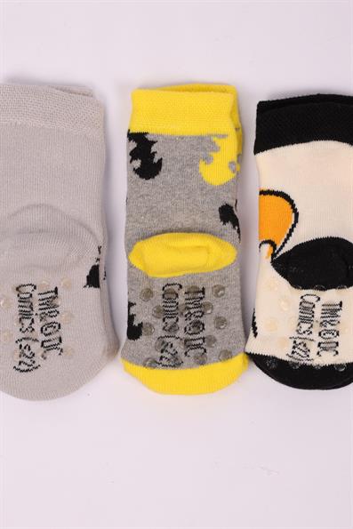 مجموعة مناشف باتمان وجوارب الأطفال المضادة للانزلاق ASORTI