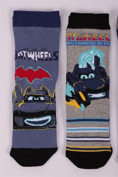 مجموعة جوارب Batwheels Character مكونة من 3 قطع ASORTI