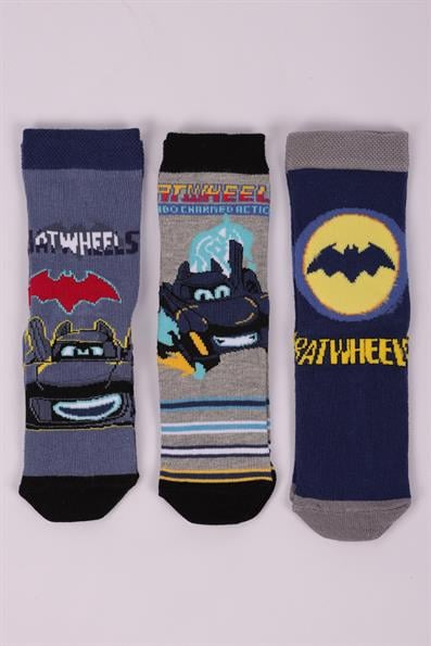 مجموعة جوارب Batwheels Character مكونة من 3 قطع ASORTI