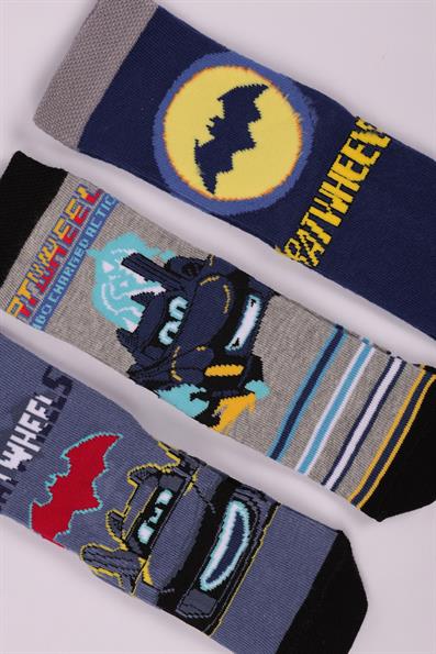 مجموعة جوارب Batwheels Character مكونة من 3 قطع ASORTI