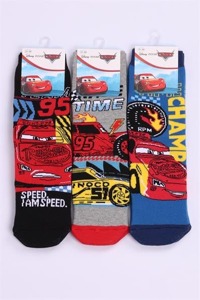 مجموعة جوارب بمقبس منشفة مضادة للانزلاق لشخصيات السيارات ASORTI