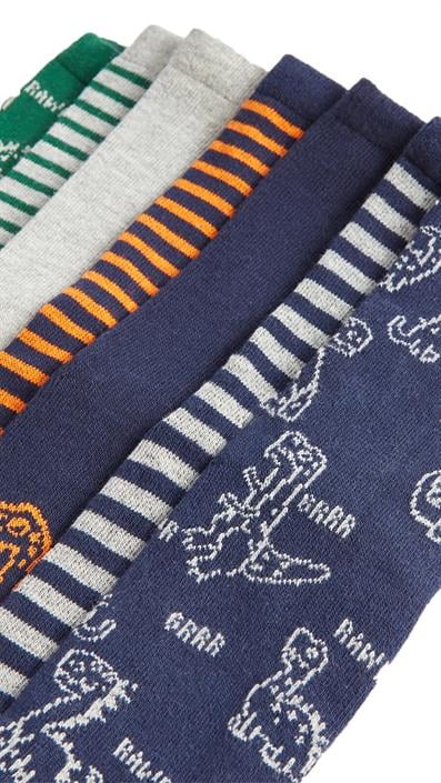 Multicolored Patterned Mens Ankle Socks ASORTİ