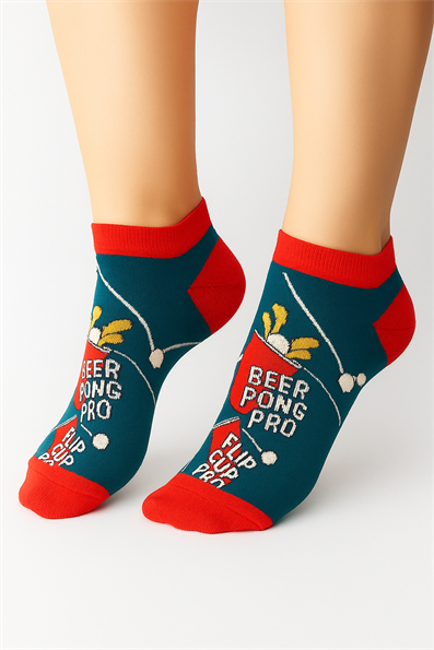 جوارب منقوشة، جوارب، أكواب مكتوبة باللون النيلي