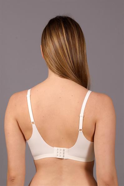 مبطن بدون خياطة، بدون أسلاك، بدون علامات، حمالة صدر أساسية من نوع B Cup EKRU