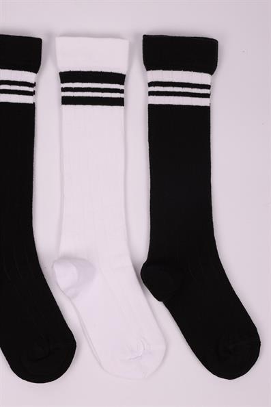 جوارب للركبة للفتيات مكونة من 4 قطع ASORTİ