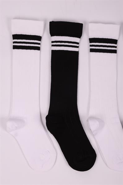 جوارب للركبة للفتيات مكونة من 4 قطع ASORTİ