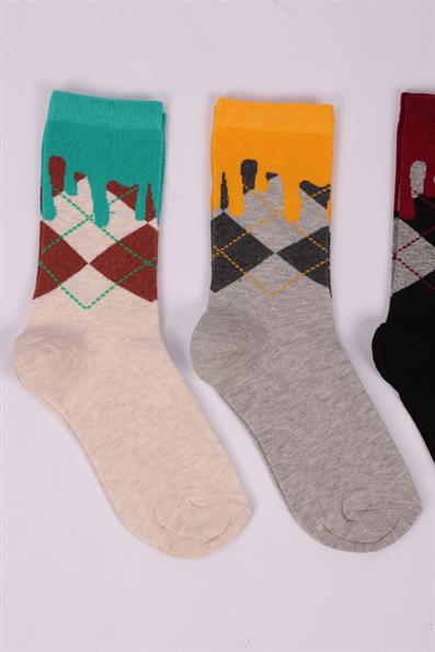 مجموعة منقوشة منقوشة مكونة من 4 جوارب للأولاد ASORTI