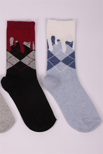 مجموعة منقوشة منقوشة مكونة من 4 جوارب للأولاد ASORTI