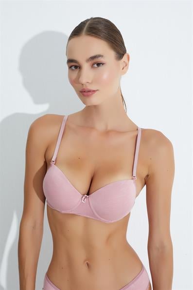 حمالة صدر أساسية غير مبطنة ومتوهجة على شكل كأس B GÜL