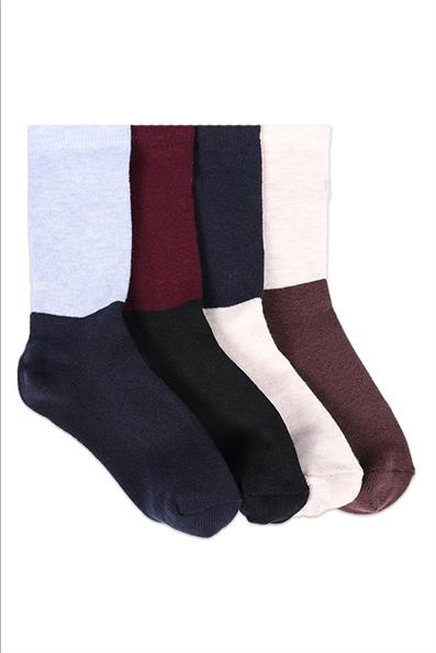 طقم جوارب للأولاد مكون من 4 قطع بأشكال حيوانات ASORTI