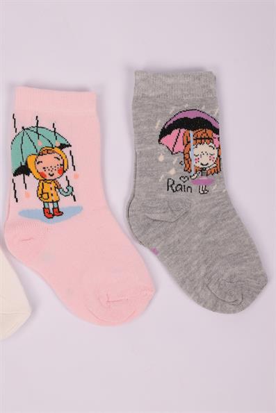 مجموعة شخصيات مكونة من 4 جوارب للفتيات ASORTI