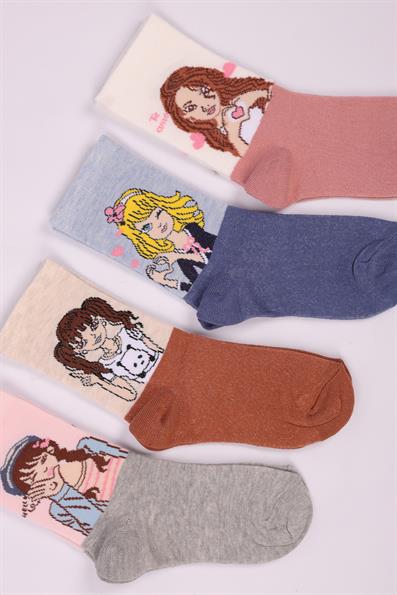 مجموعة شخصيات مكونة من 4 جوارب بناتي ASORTı 4