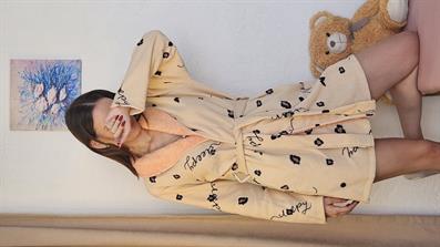 BUTTERFLY PATTERNED DRESSING GORGEOUS YELLOW