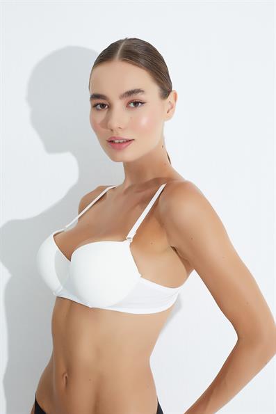 Micro-Padding-Free Basic Cut Bra ECRU