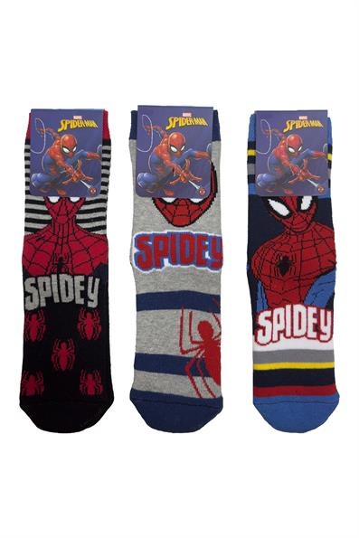 مجموعة جوارب مكونة من 3 قطع من مقابس المناشف لشخصية سبايدرمان