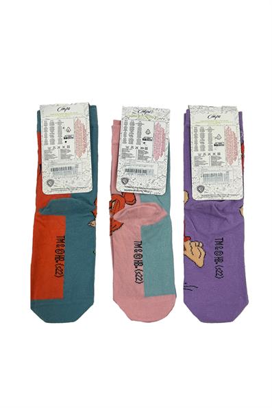 مجموعة جوارب مكونة من 3 قطع لشخصيات العصر الحجري ASORTI