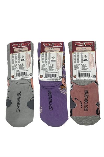 مجموعة جوارب توم وجيري مكونة من 3 قطع