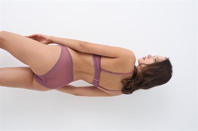 Tül Dantelli Dekolte Sütyen Takım MÜRDÜM