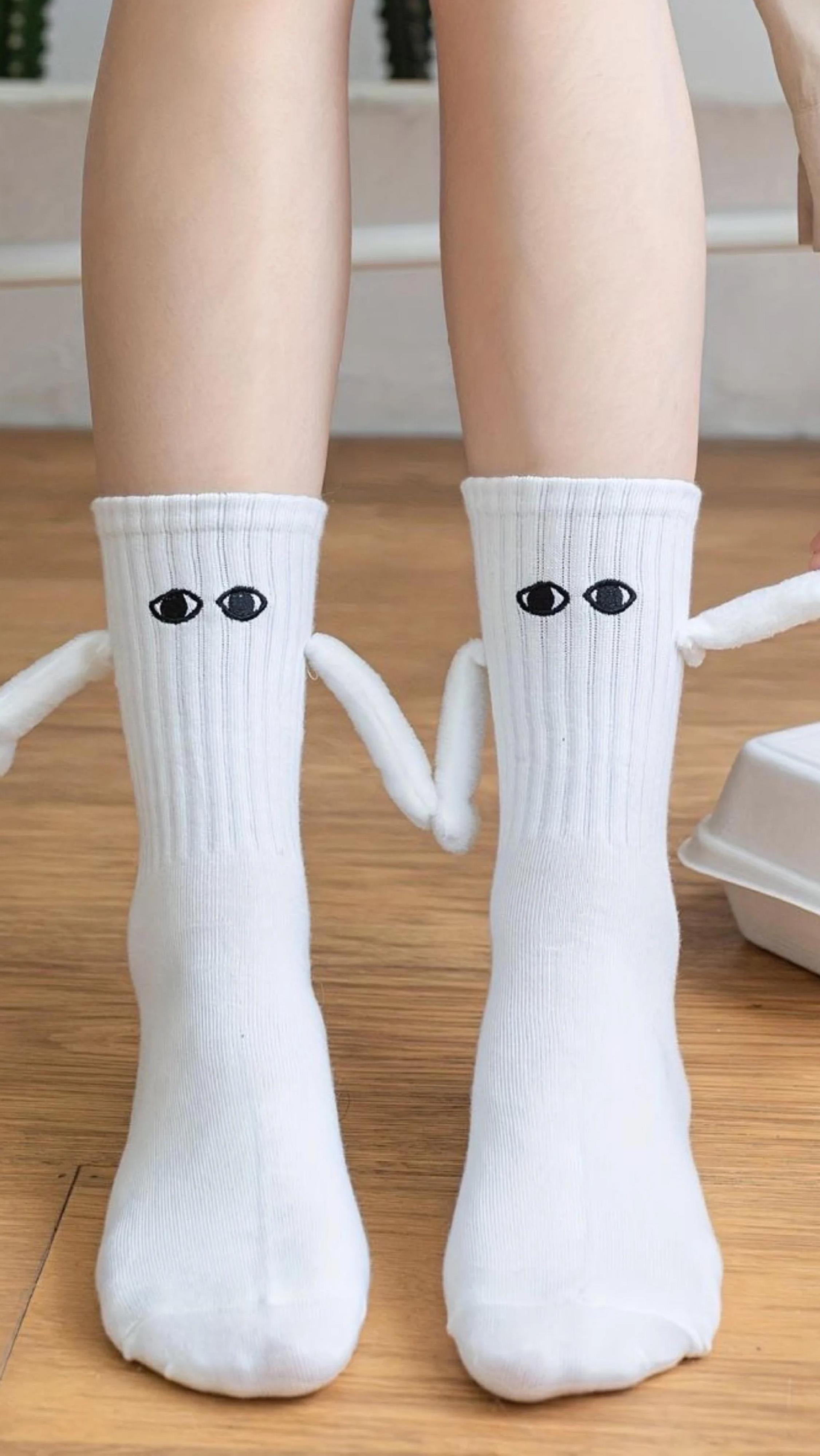 2'li Mıknatıslı Kolej Çorap Set BEYAZ