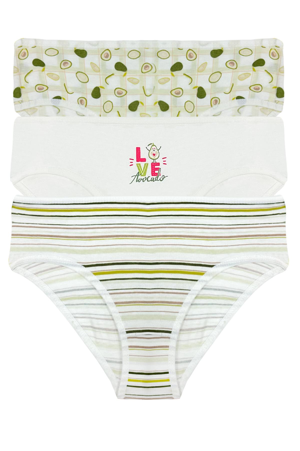 مجموعة من 3 سراويل داخلية للفتيات سهلة الارتداء